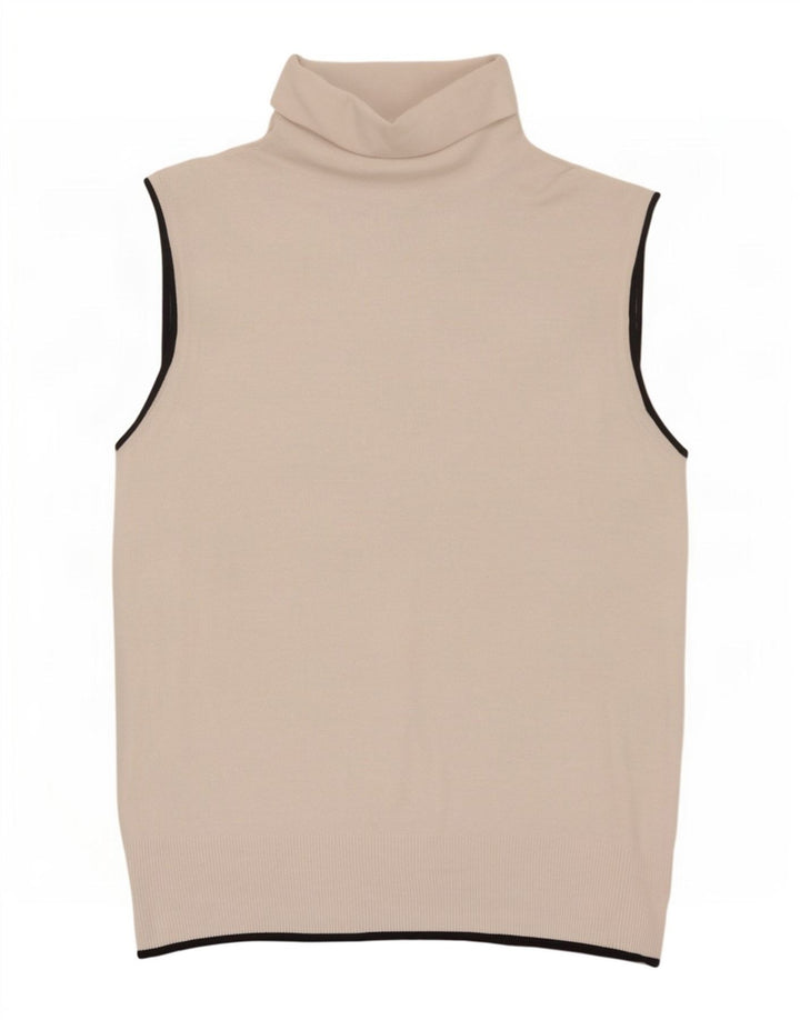 Женская майка Zara Vest UK 12, средний бежевый вискоза