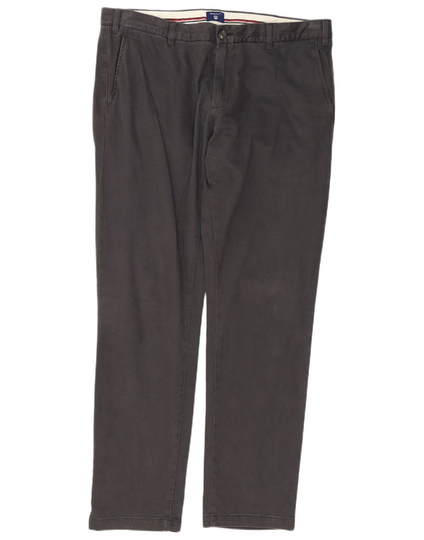 Мужские прямые брюки чинос GANT W40 L34 Серые