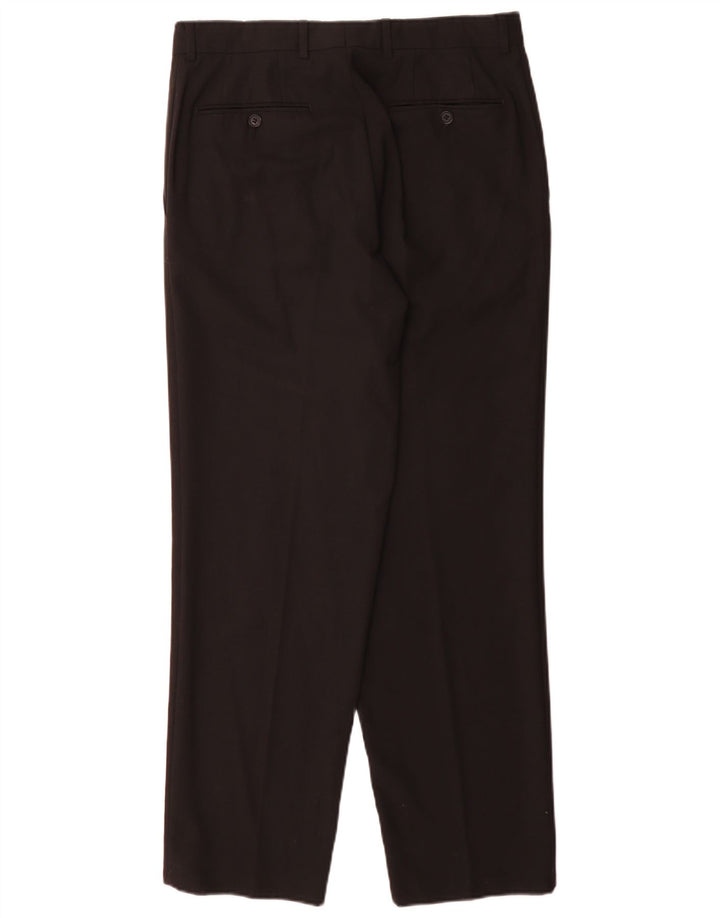 Мужские прямые костюмные брюки Hugo Boss IT 48 Medium W32 L32 черные