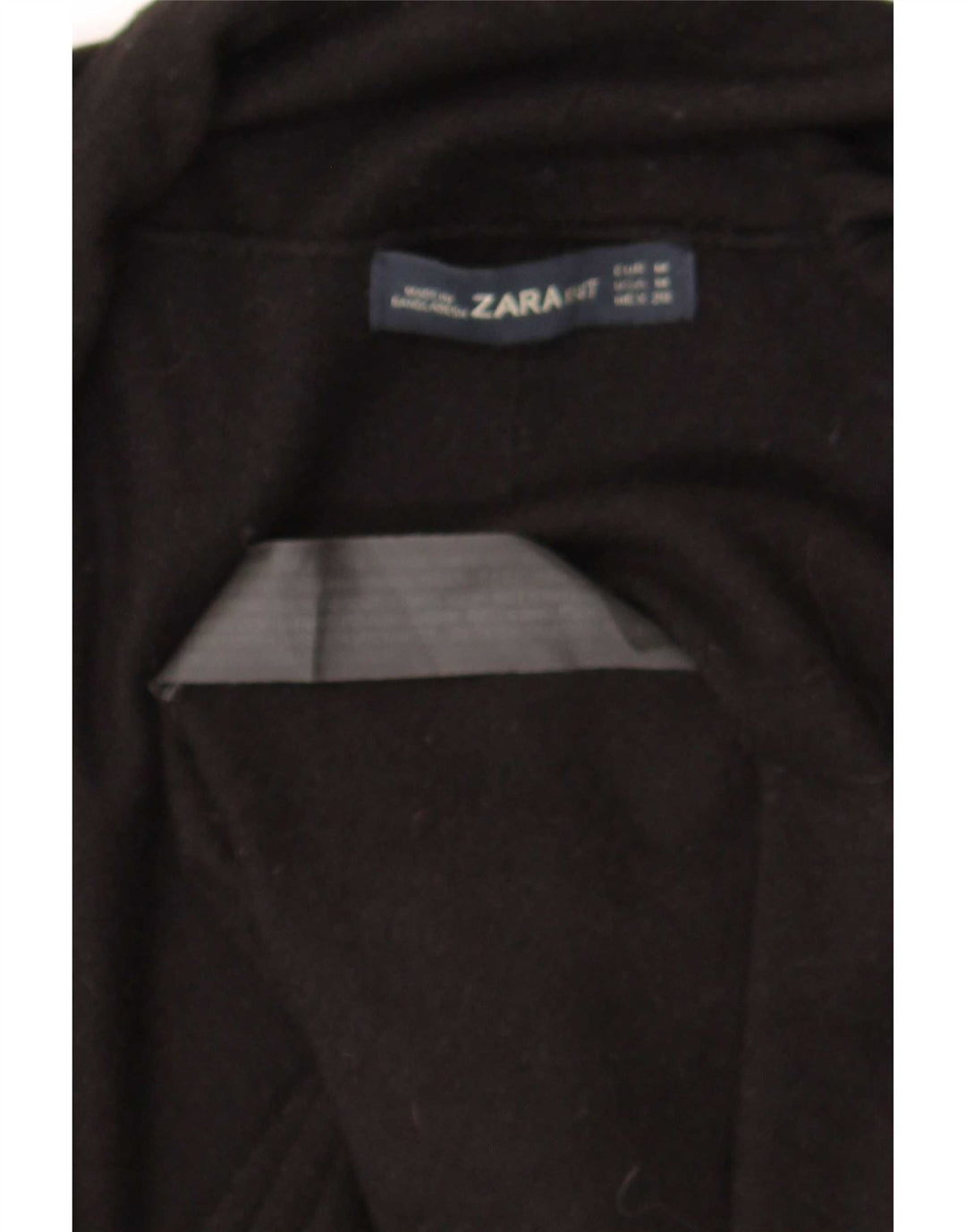 Женский открытый кардиган Zara UK 12, средний черный вискоза