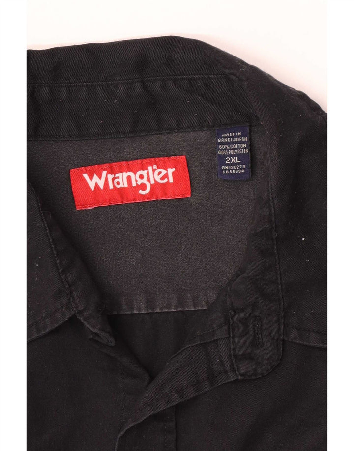 Мужская рубашка Wrangler 2XL, черный хлопок