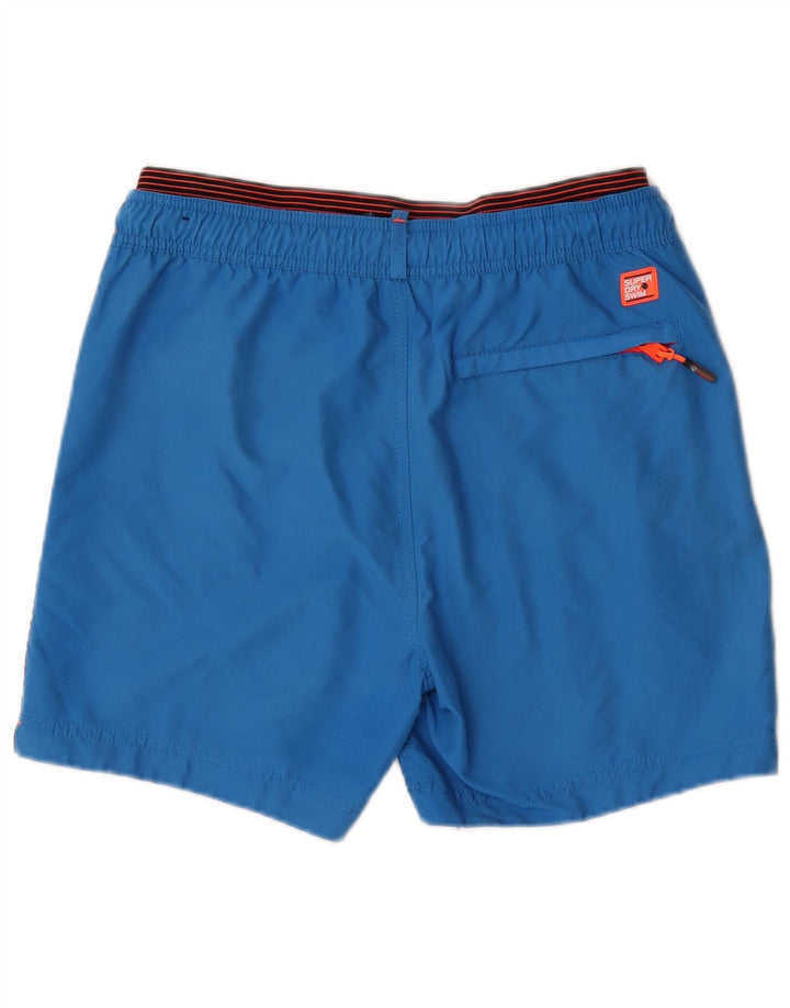 Мужские шорты для плавания Superdry с рисунком, средний синий, полиэстер