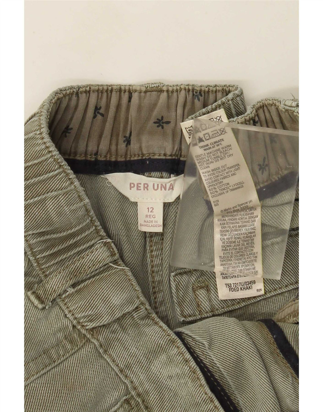 Женские укороченные брюки карго Marks & Spencer UK 12 Medium W30 L26 Хаки