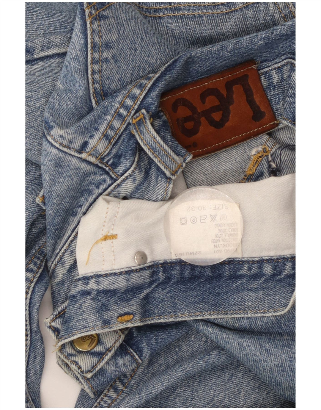 Мужские прямые джинсы LEE Brooklyn W30 L32, синий хлопок