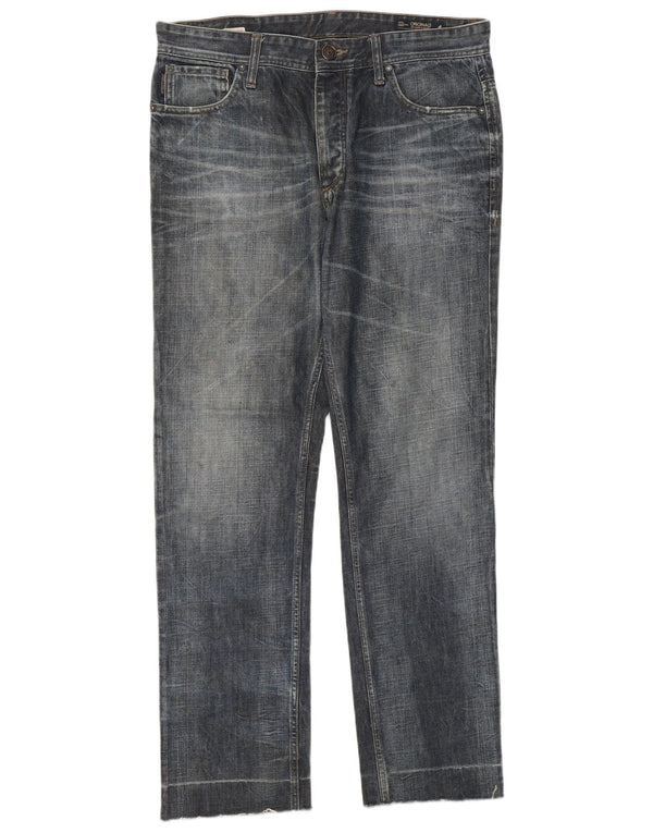 Мужские прямые джинсы Jack & Jones W34 L31 темно-синие