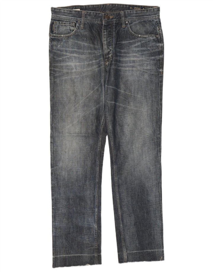 Мужские прямые джинсы Jack & Jones W34 L31 темно-синие