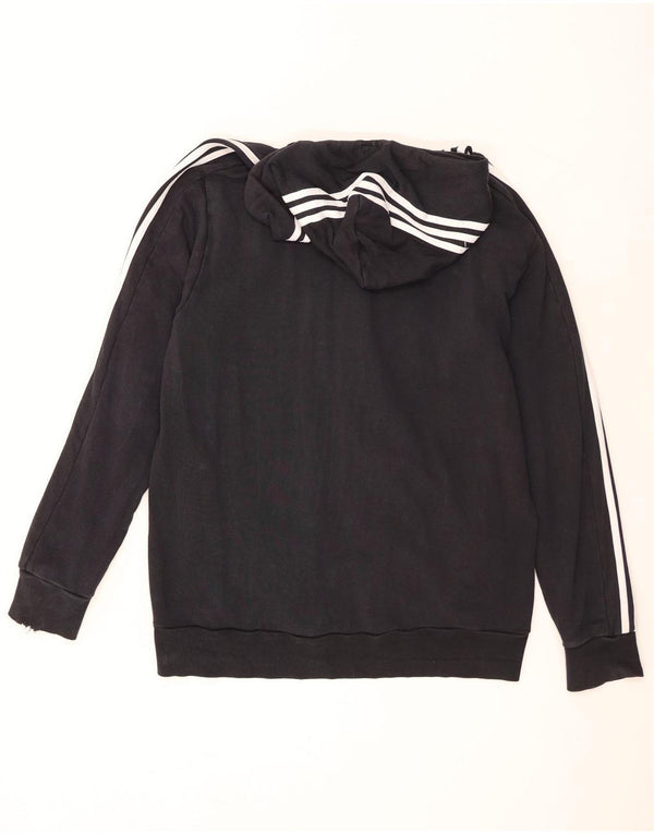 Мужской свитер с капюшоном на молнии Adidas XL, черный хлопок