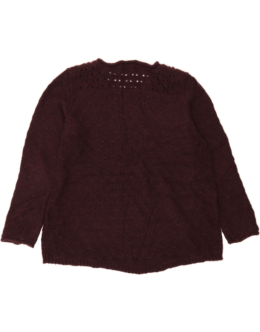 EDDIE BAUER Womens Oversized Crew Neck Jumper Sweater UK 20 2XL Maroon Vintage Eddie Bauer and Second-Hand Eddie Bauer from Messina Hembry 