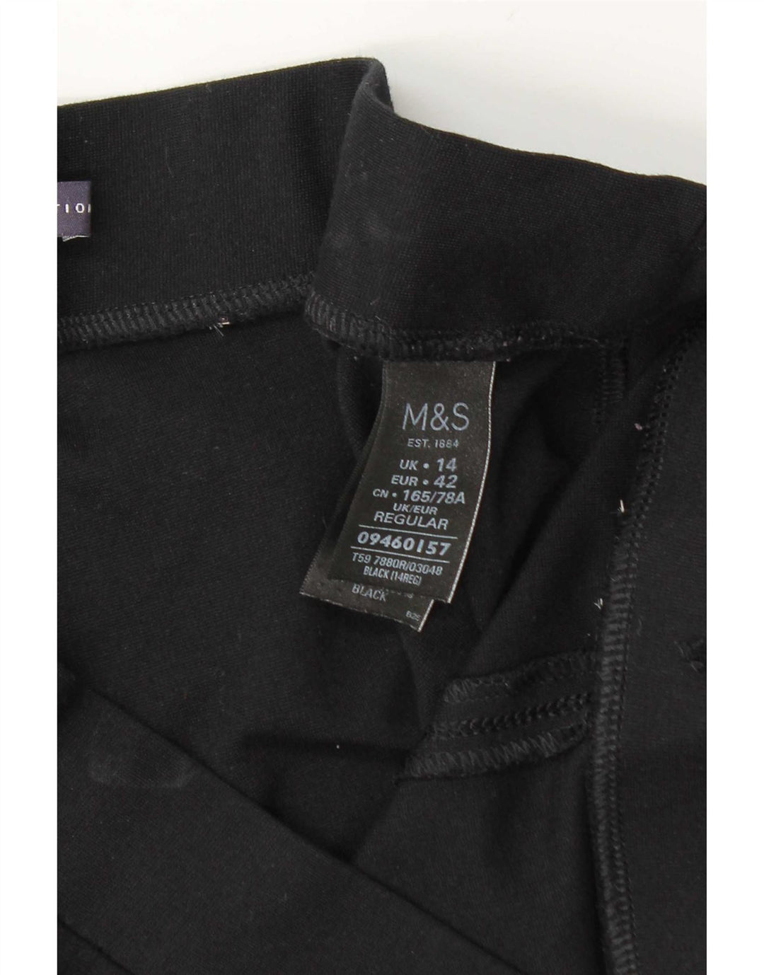 Женские леггинсы Marks & Spencer UK 14, большие, черные, вискоза