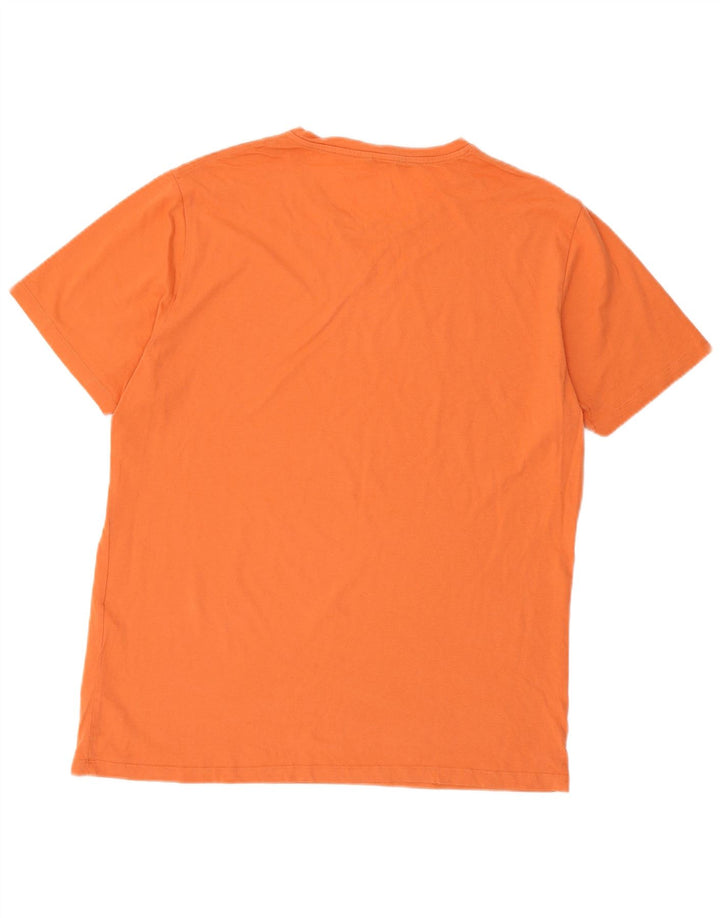MASSIMO DUTTI Мужская футболка Top XL Оранжевый хлопок