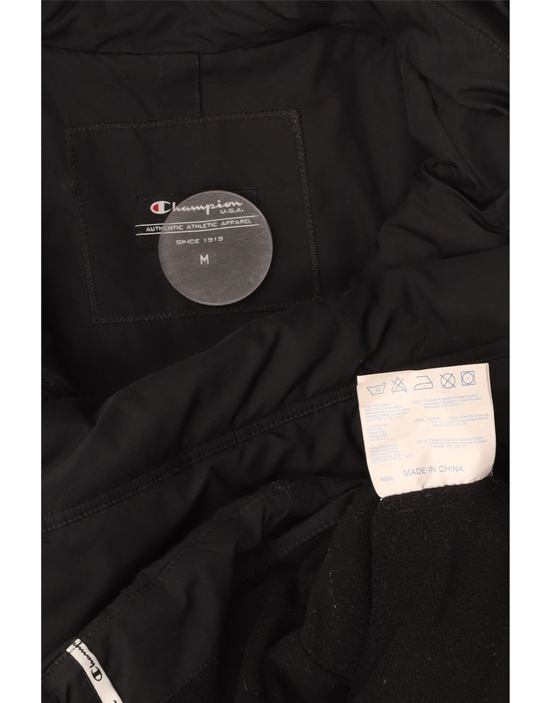 Женская стеганая куртка с капюшоном CHAMPION UK 14, средний черный полиэстер