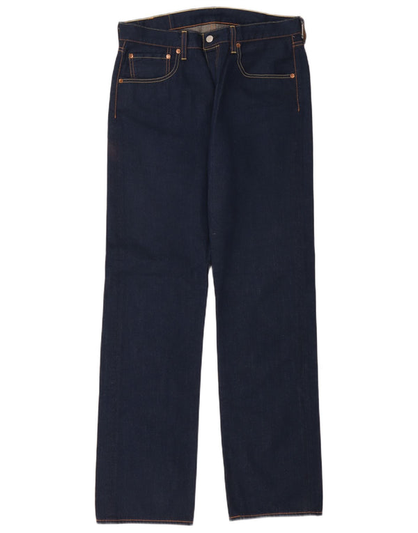 Мужские прямые джинсы Levi's 501 W34 L34 темно-синие, хлопок