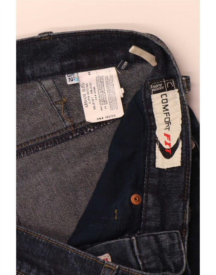 Мужские прямые джинсы Armani W32 L30 синие, хлопок