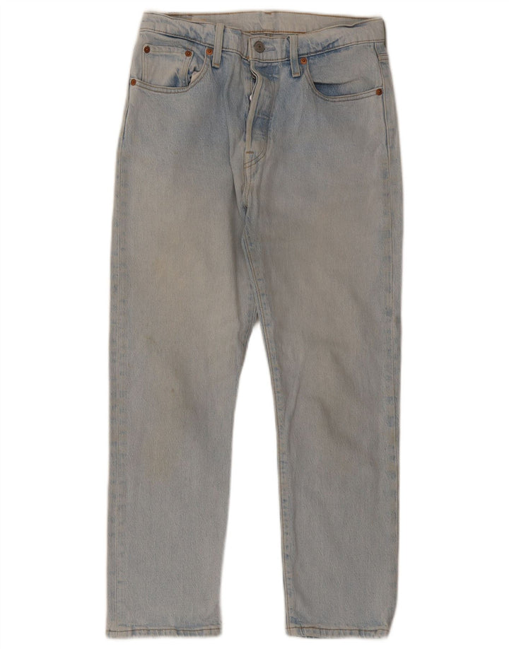 Мужские укороченные джинсы Levi's 501 W29 L26 синие, хлопок