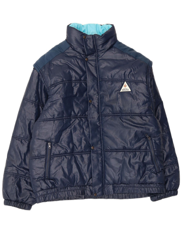 Мужская стеганая куртка Brugi UK 42 XL темно-синяя