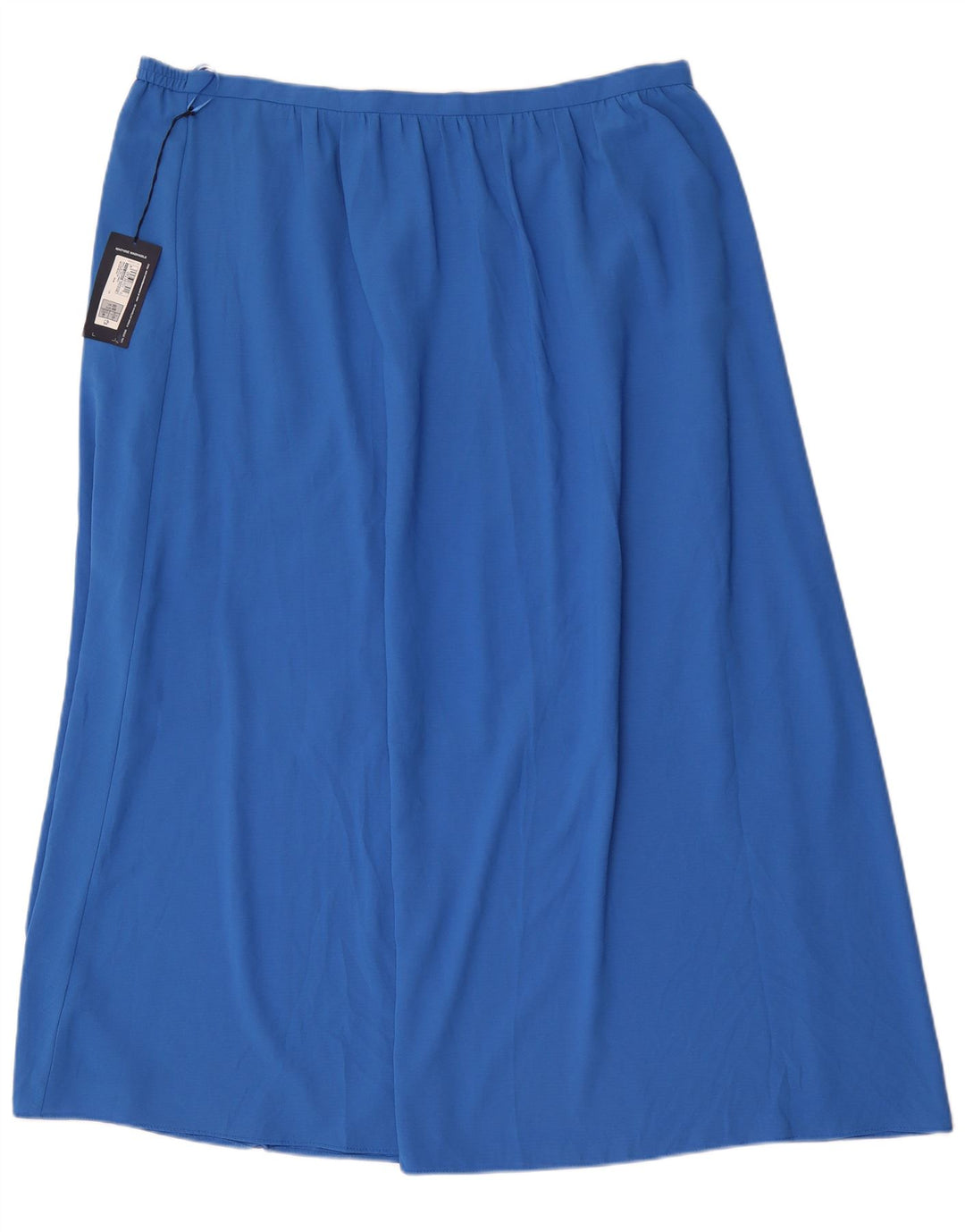 Женская юбка-трапеция Marks & Spencer UK 20 2XL W40 Синяя полиэстер