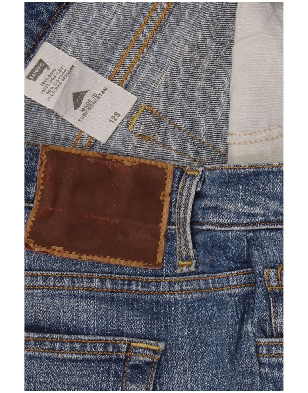 Женские прямые джинсы Levi's US 12, большие размеры W30 L29, синие, хлопок