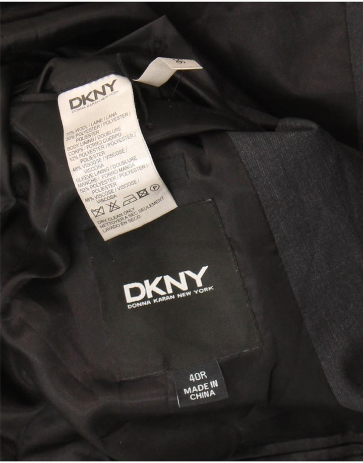 Мужской пиджак Dkny на 2 пуговицах UK 40, большой серый шерстяной пиджак