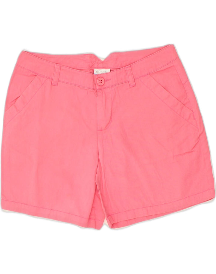 COLUMBIA Womens Chino Shorts US 8 Medium W31 Pink Cotton | Vintage Columbia | Thrift | Second-Hand Columbia | Used Clothing | Messina Hembry 