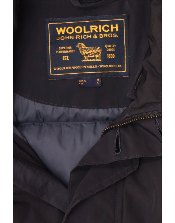 Мужское стеганое пальто Woolrich UK 38, средний темно-синий