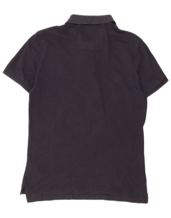 Calvin Klein Jeans Mens Polo Shirt Medium Navy Blue Cotton