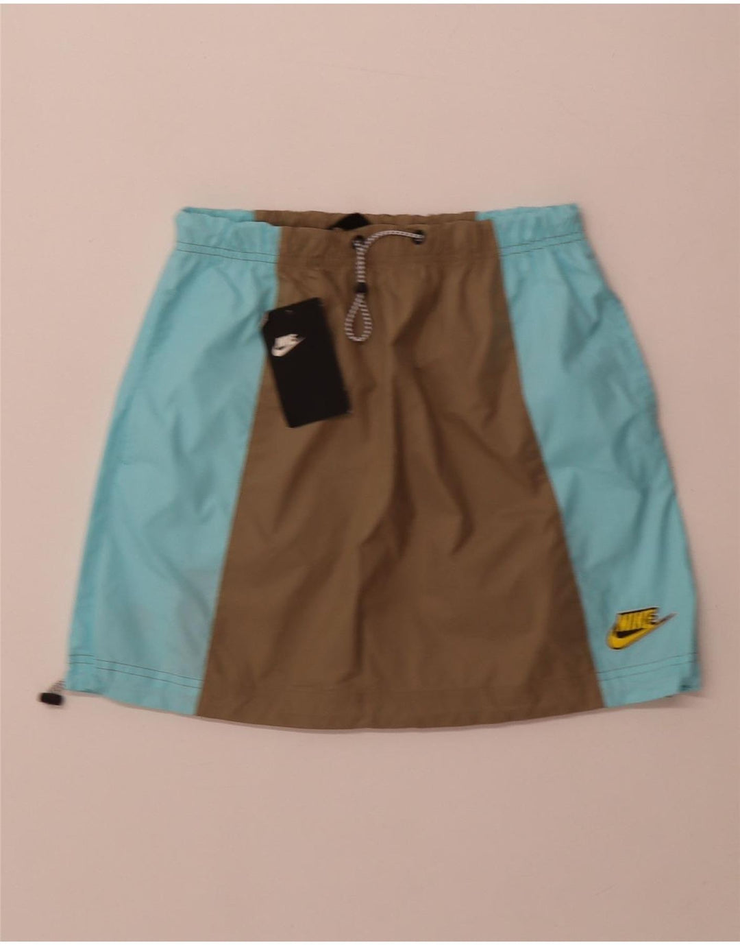 Nike Womens Skirt UK 6 XS  Khaki Colourblock Polyester