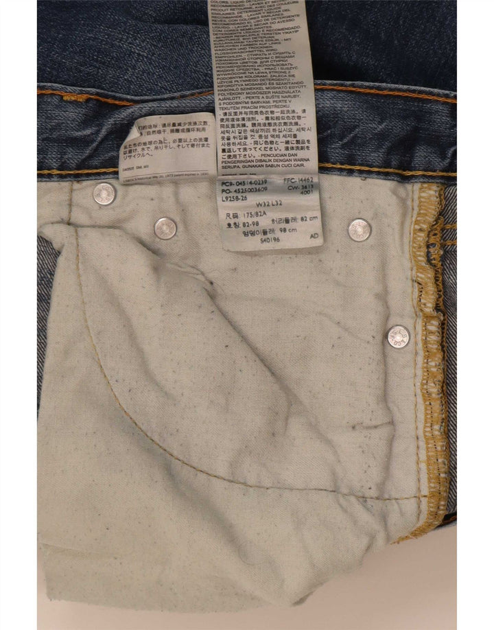 Мужские прямые джинсы Levi's 514 W32 L32 синие, хлопок