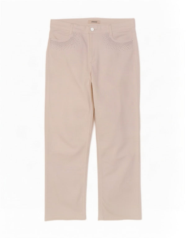 Женские прямые джинсы Marks & Spencer UK 14, большие W32 L29, белый хлопок