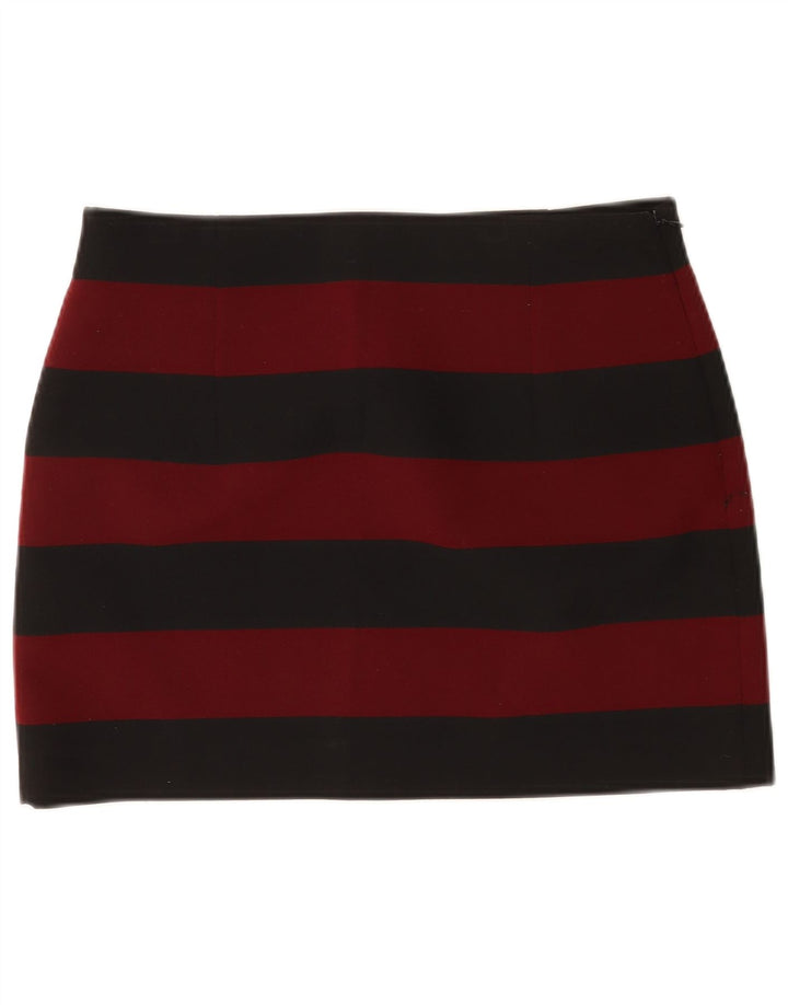 Женская мини-юбка Zara большая W30 в черную полоску