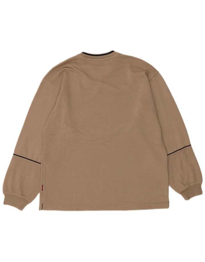 ELLESSE Мужской свитшот, джемпер, большой, бежевый, полиэстер
