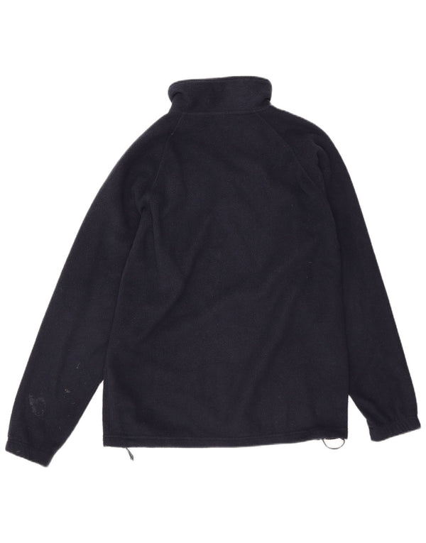 KAPPA Мужской флисовый джемпер с воротником на молнии, маленький темно-синий, полиэстер