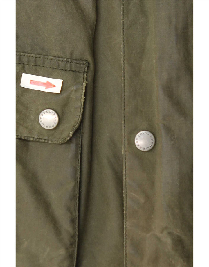 Мужская куртка Barbour из вощеного хлопка UK 36, маленький зеленый хлопок