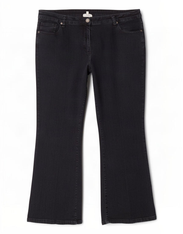 Женские джинсы Marks & Spencer Autograph Bootcut UK 22 3XL W42 L31 черные