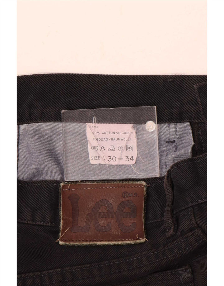 Мужские прямые джинсы Lee W30 L34, черный хлопок