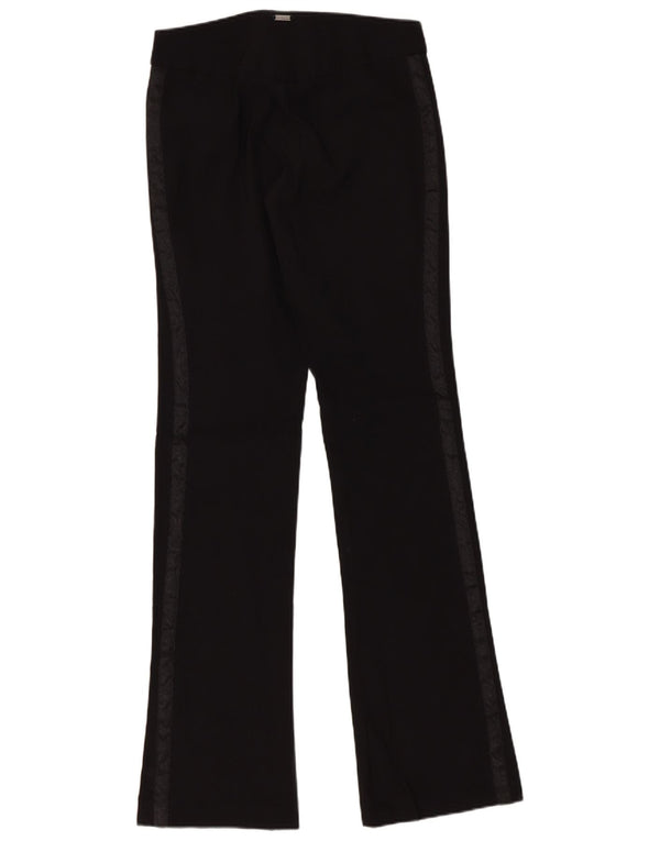 Женские повседневные брюки Guess Bootcut W24 L32, черный вискоза с цветными блоками