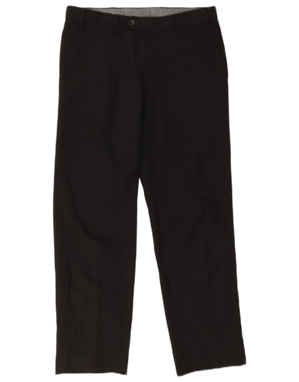 Мужские брюки чиносы Marks & Spencer W32 L29 черные, полиэстер