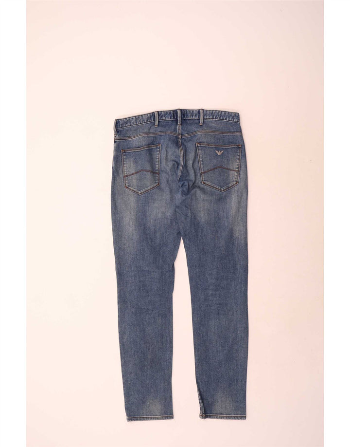 Мужские джинсы Armani Slim W34 L34 синие, хлопок