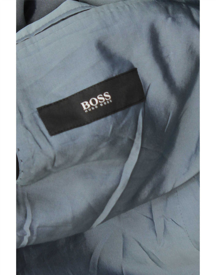 Мужской пиджак на 3 пуговицах Hugo Boss UK 44 2XL черный