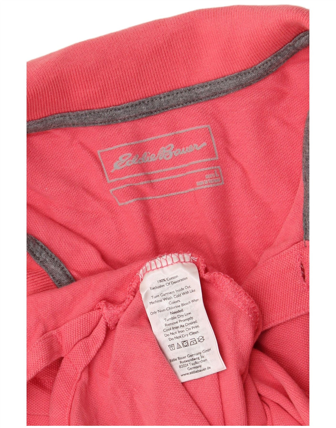 Мужская рубашка-поло EDDIE BAUER, большая розовая, хлопок