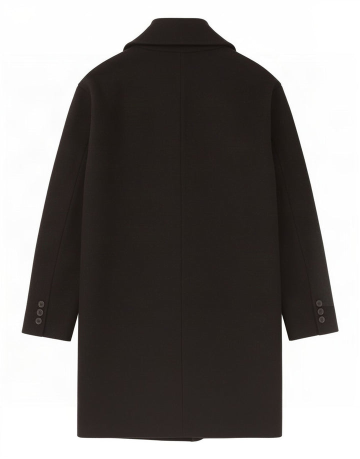 Женское пальто оверсайз Zara UK 14, средний черный