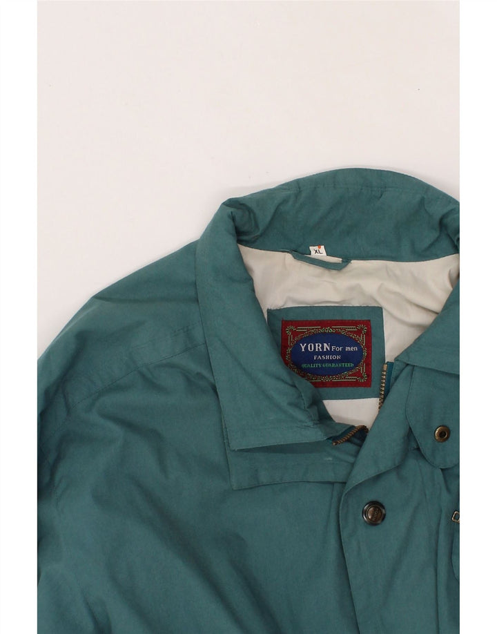 YORN Mens Utility Jacket UK 42 XL Blue Polyester Vintage Yorn and Second-Hand Yorn from Messina Hembry 