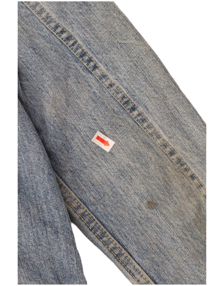 LEVI'S Mens Denim Jacket UK 40 Large Blue Cotton