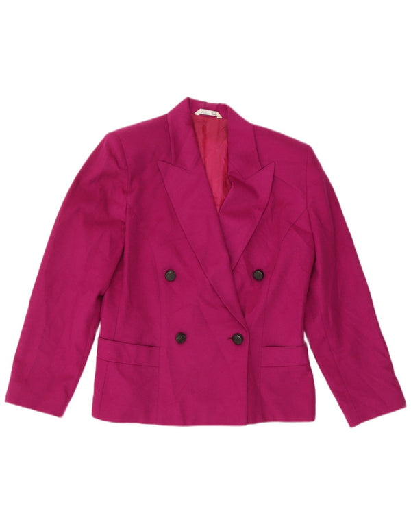Женский двубортный пиджак Accento By Marzotto UK 16, большой розовый