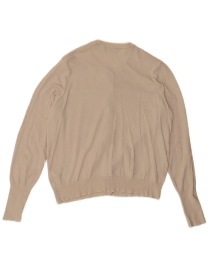 Женский кардиган Marks & Spencer UK 14, средний кремовый из вискозы