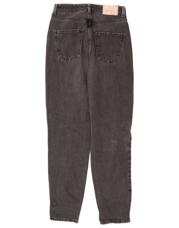 Женские зауженные джинсы с высокой талией Zara EU 34 2XS W24 L27 Серые