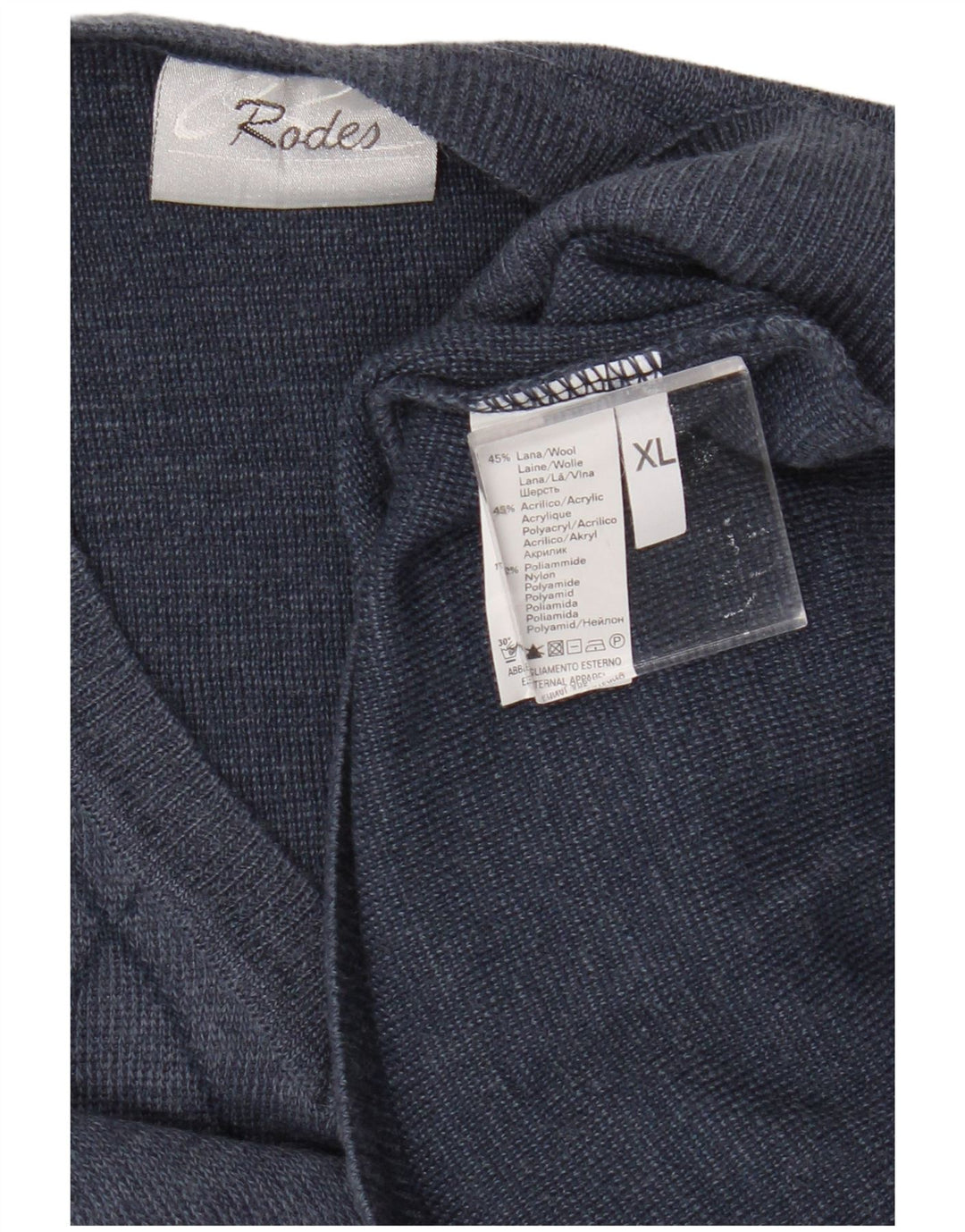 Мужская майка Rodes Vest Tank Top XL, синяя аргайл/бриллиантовая шерсть