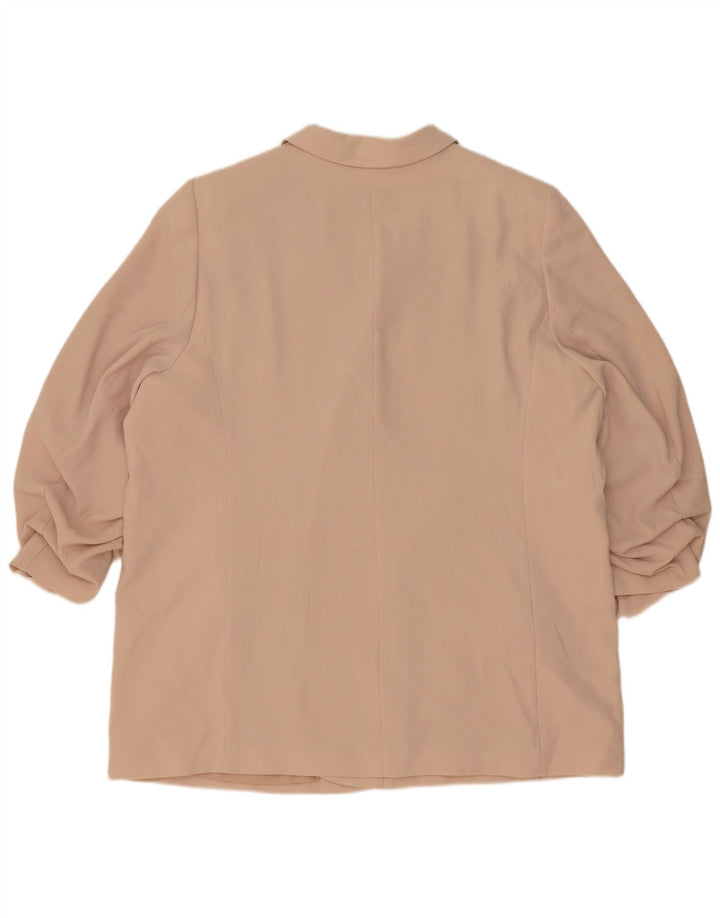 Женский открытый пиджак с рукавами 3/4 Marks & Spencer UK 24 4XL Розовый