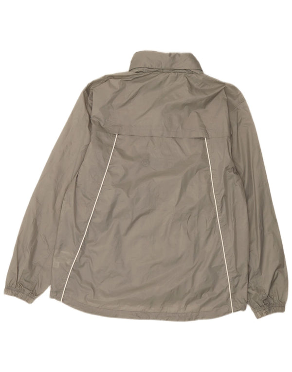 Adidas Mens Rain Jacket UK 38 Medium Grey Nylon