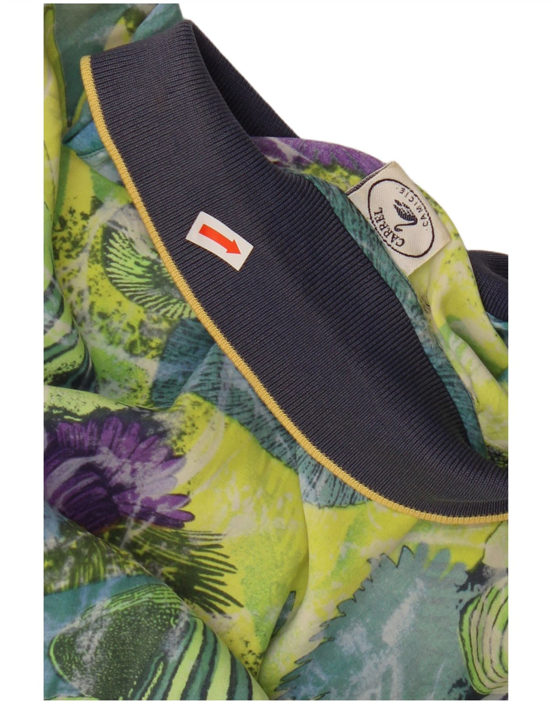 CARREL Мужская рубашка с коротким рукавом с абстрактным узором, маленькая разноцветная