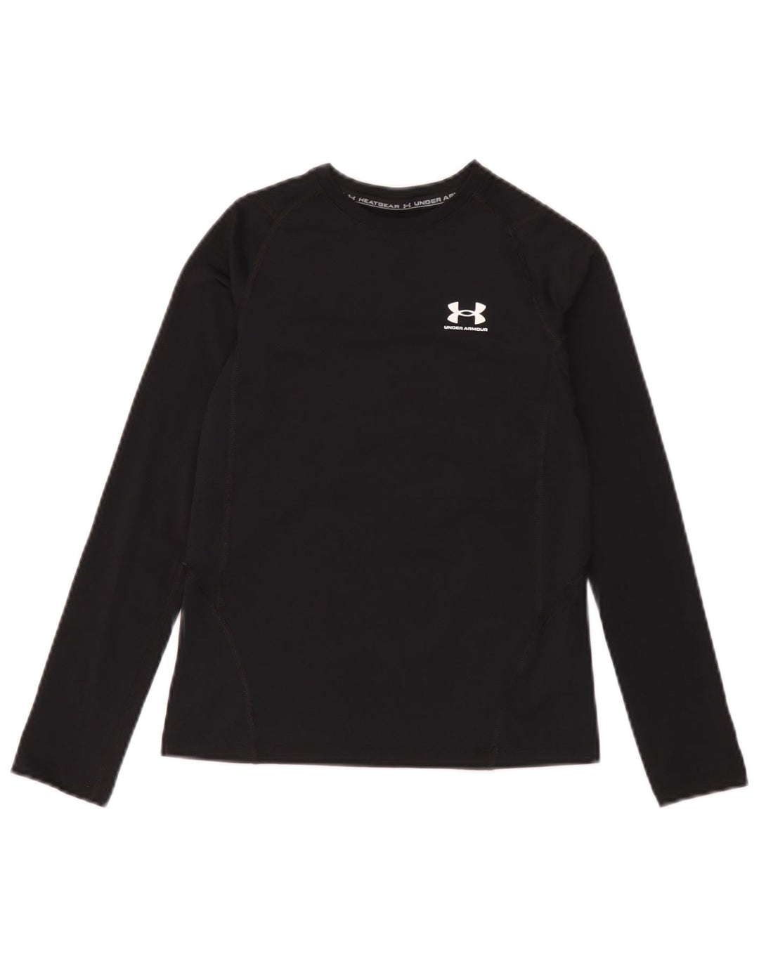 Топ Under Armour Heat Gear для мальчиков, длинный рукав, 9–10 лет, средний черный